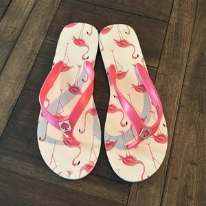 Kate Spade | Pink Flamingo Flip Flops Size 10 New